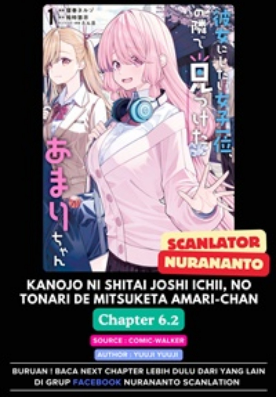 Kanojo ni shitai Joshi Ichii, no Tonari de Mitsuketa Amari-chan Chapter 06.2 Bahasa Indonesia