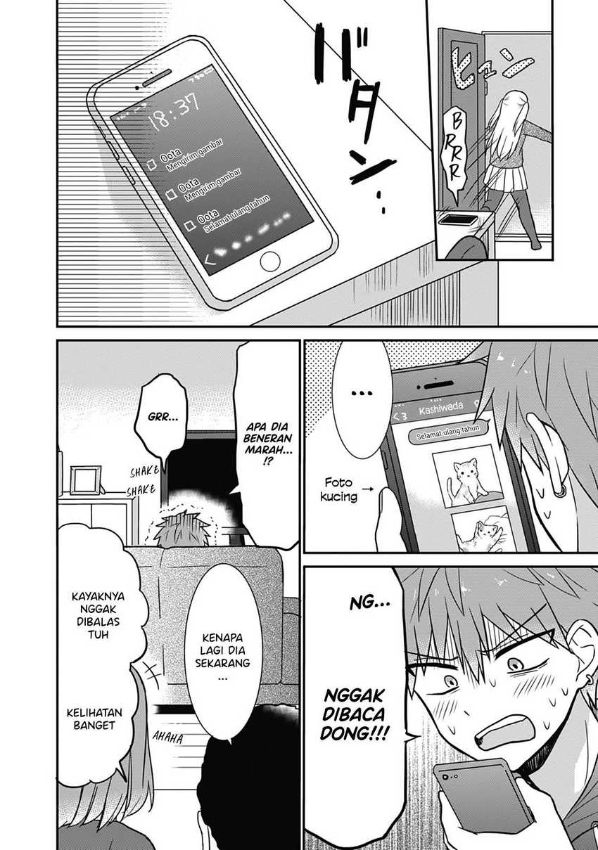 Kao ni denai Kashiwada-san to Kao ni deru Ota-kun Chapter 14 Bahasa Indonesia