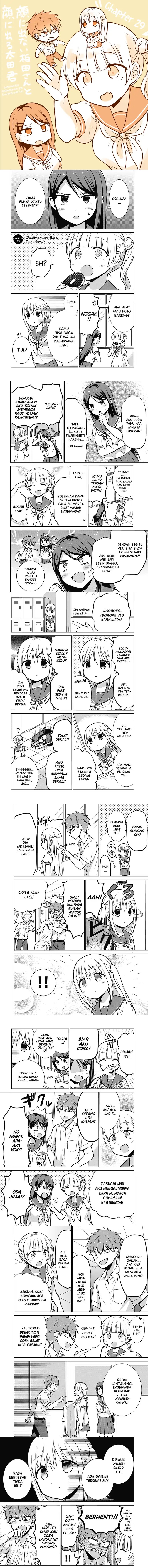 Kao ni denai Kashiwada-san to Kao ni deru Ota-kun Chapter 29 Bahasa Indonesia
