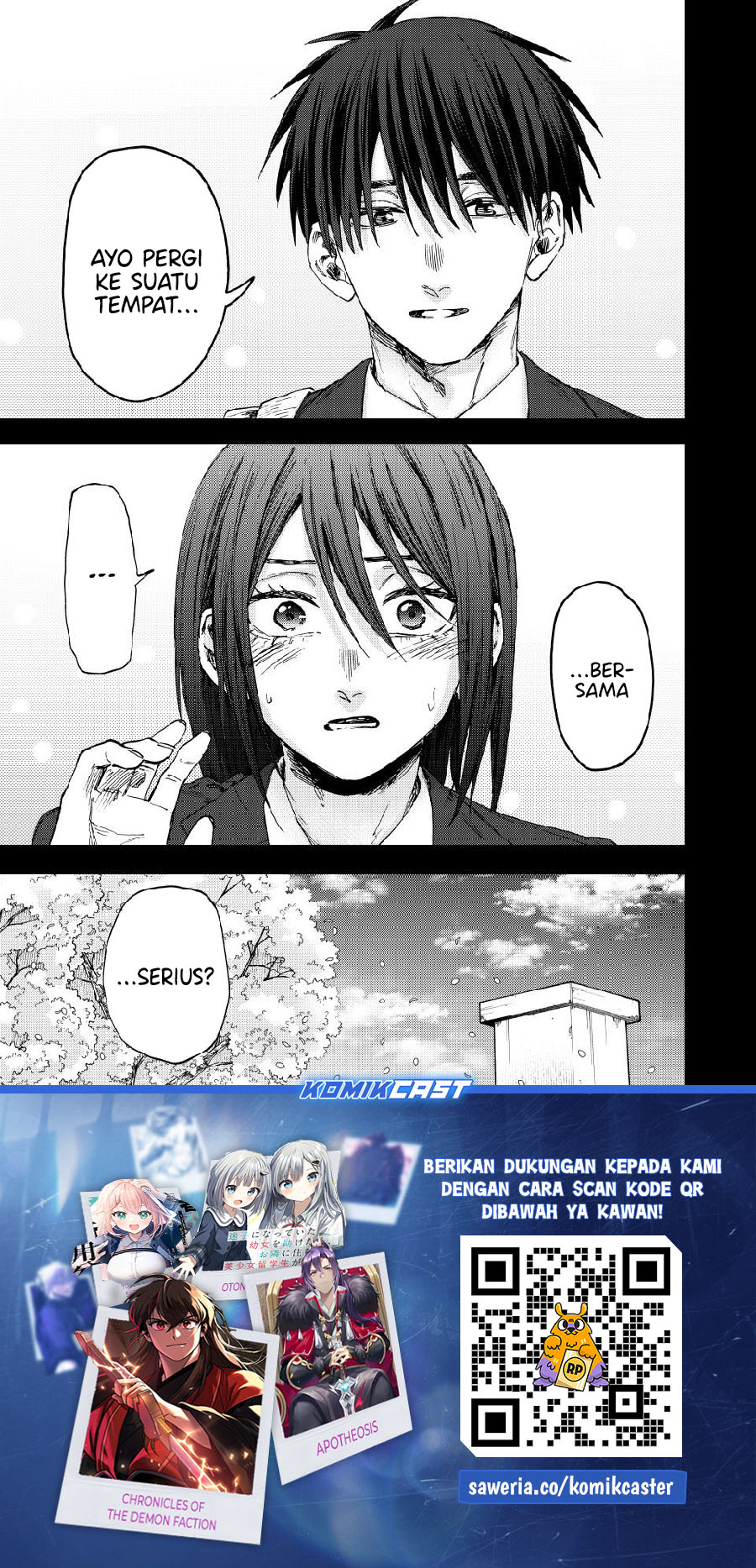 Kaoru Hana wa Rin to Saku Chapter 155 Bahasa Indonesia