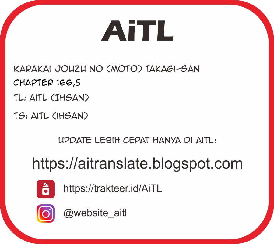 Dilarang COPAS - situs resmi www.mangacanblog.com - Komik karakai jouzu no moto takagi san 166.5 - chapter 166.5 167.5 Indonesia karakai jouzu no moto takagi san 166.5 - chapter 166.5 Terbaru 4|Baca Manga Komik Indonesia|Mangacan