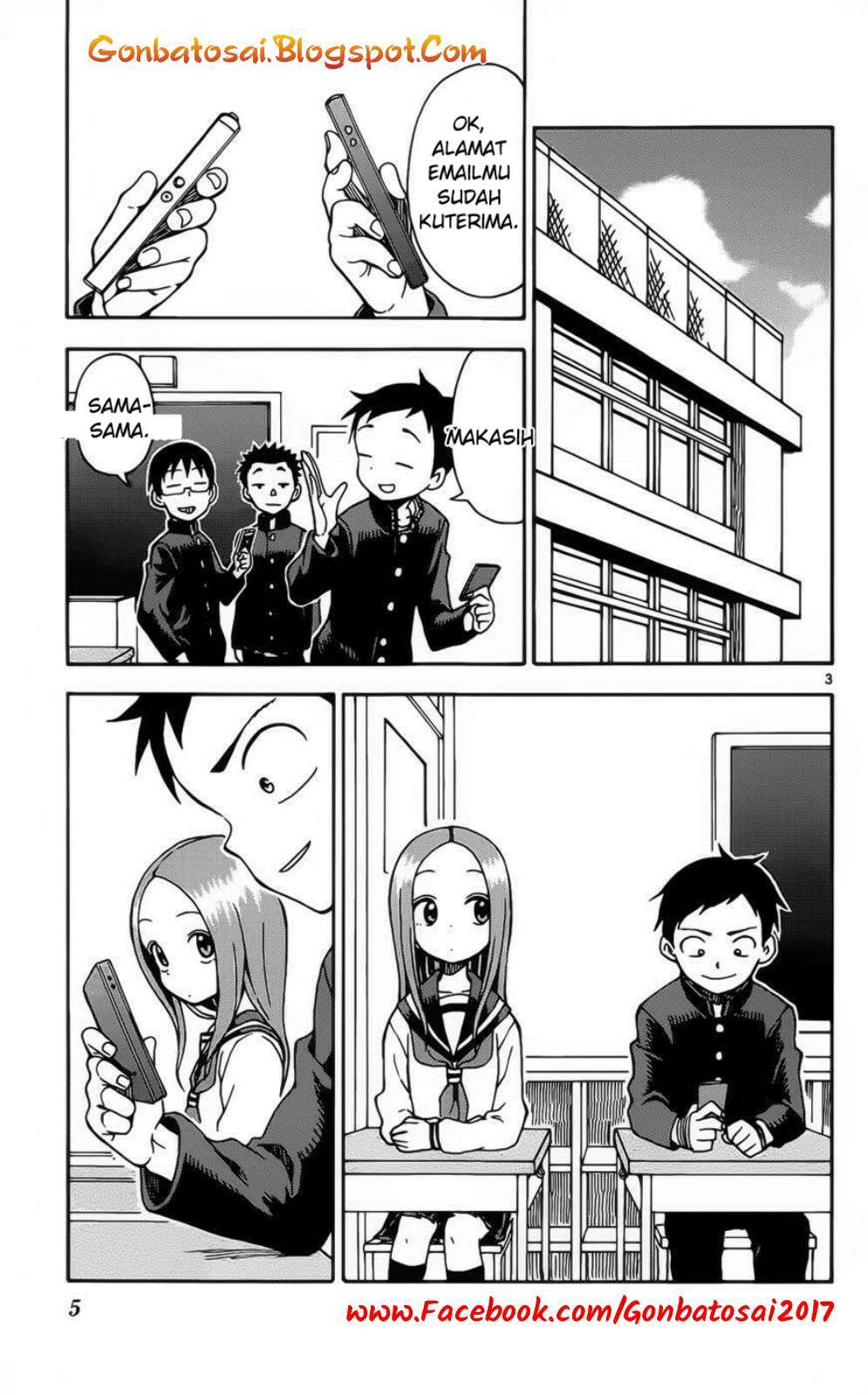 Karakai Jouzu no Takagi-san Chapter 27 Bahasa Indonesia