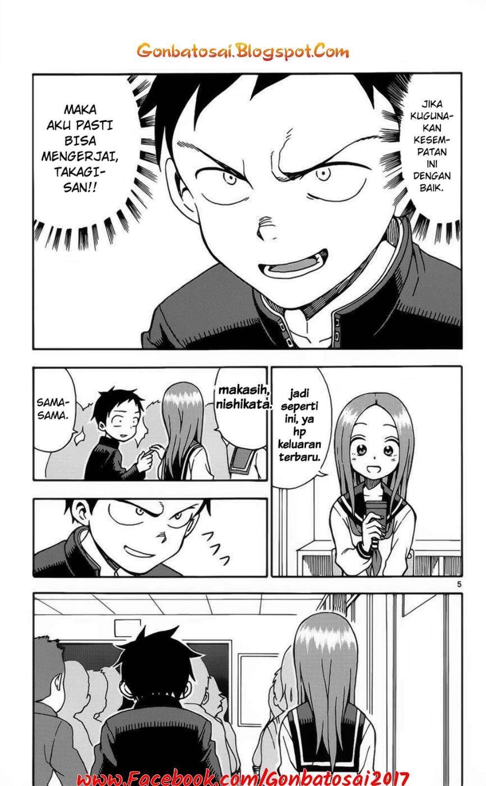 Karakai Jouzu no Takagi-san Chapter 27 Bahasa Indonesia