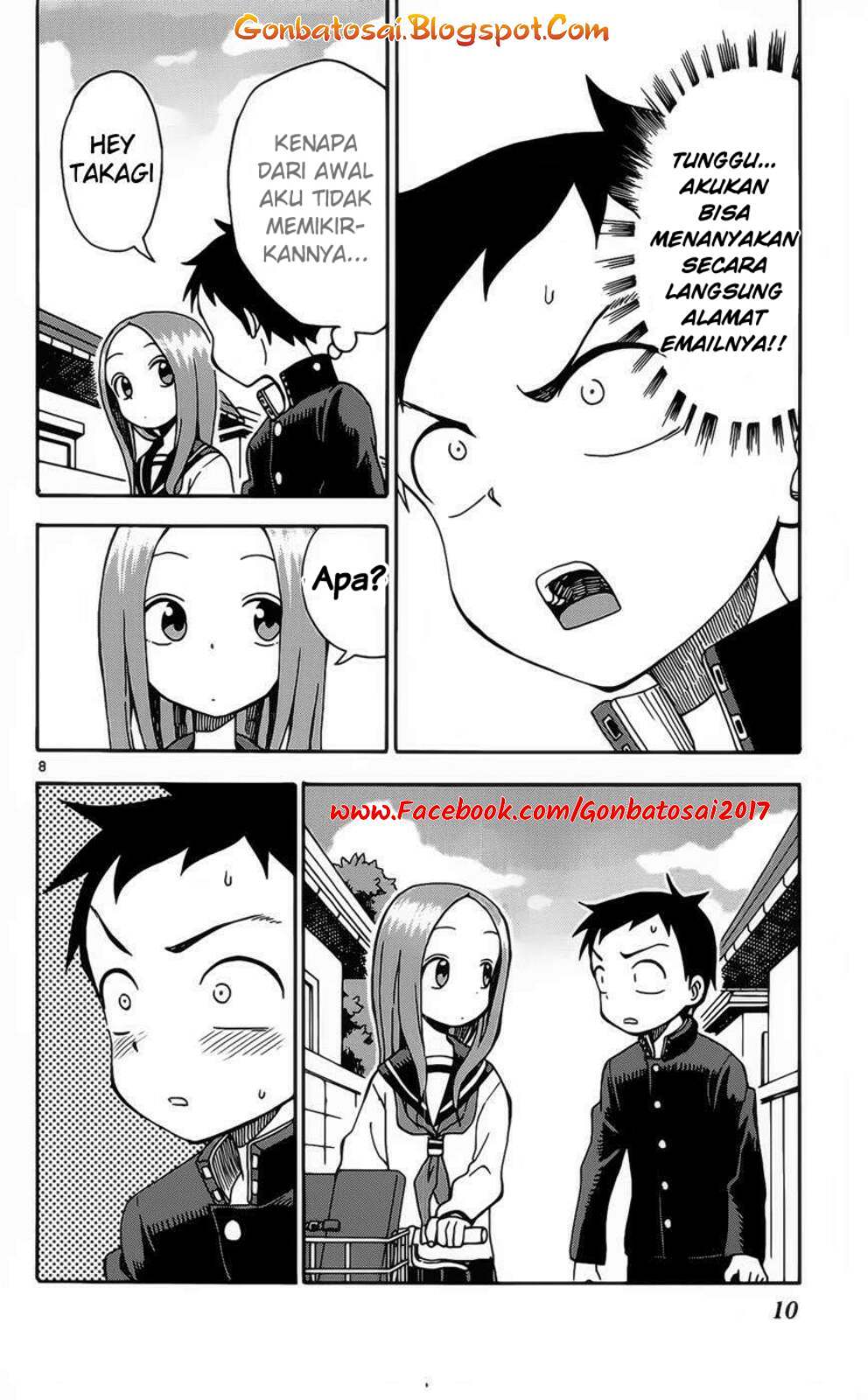 Karakai Jouzu no Takagi-san Chapter 27 Bahasa Indonesia