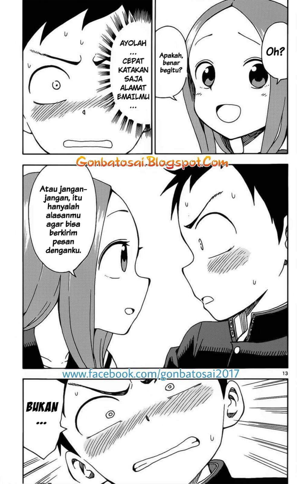 Karakai Jouzu no Takagi-san Chapter 27 Bahasa Indonesia