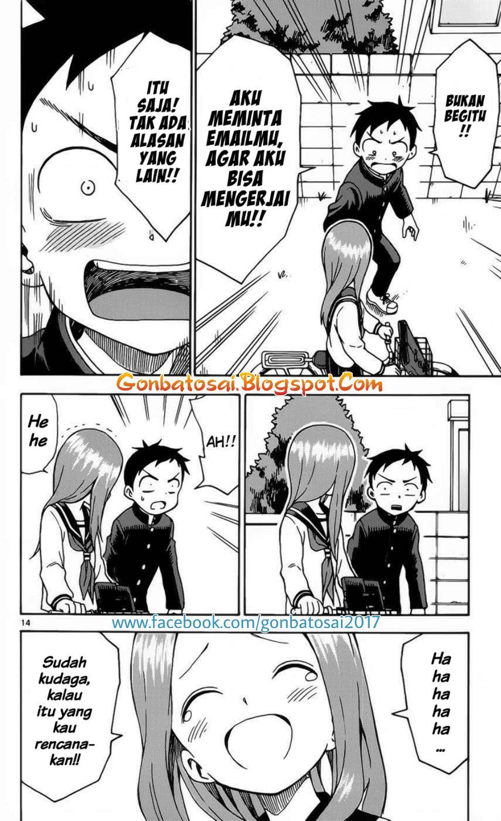 Karakai Jouzu no Takagi-san Chapter 27 Bahasa Indonesia