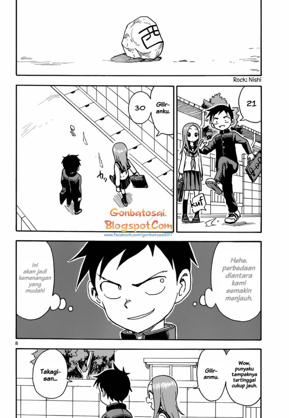 Karakai Jouzu no Takagi-san Chapter 49 Bahasa Indonesia