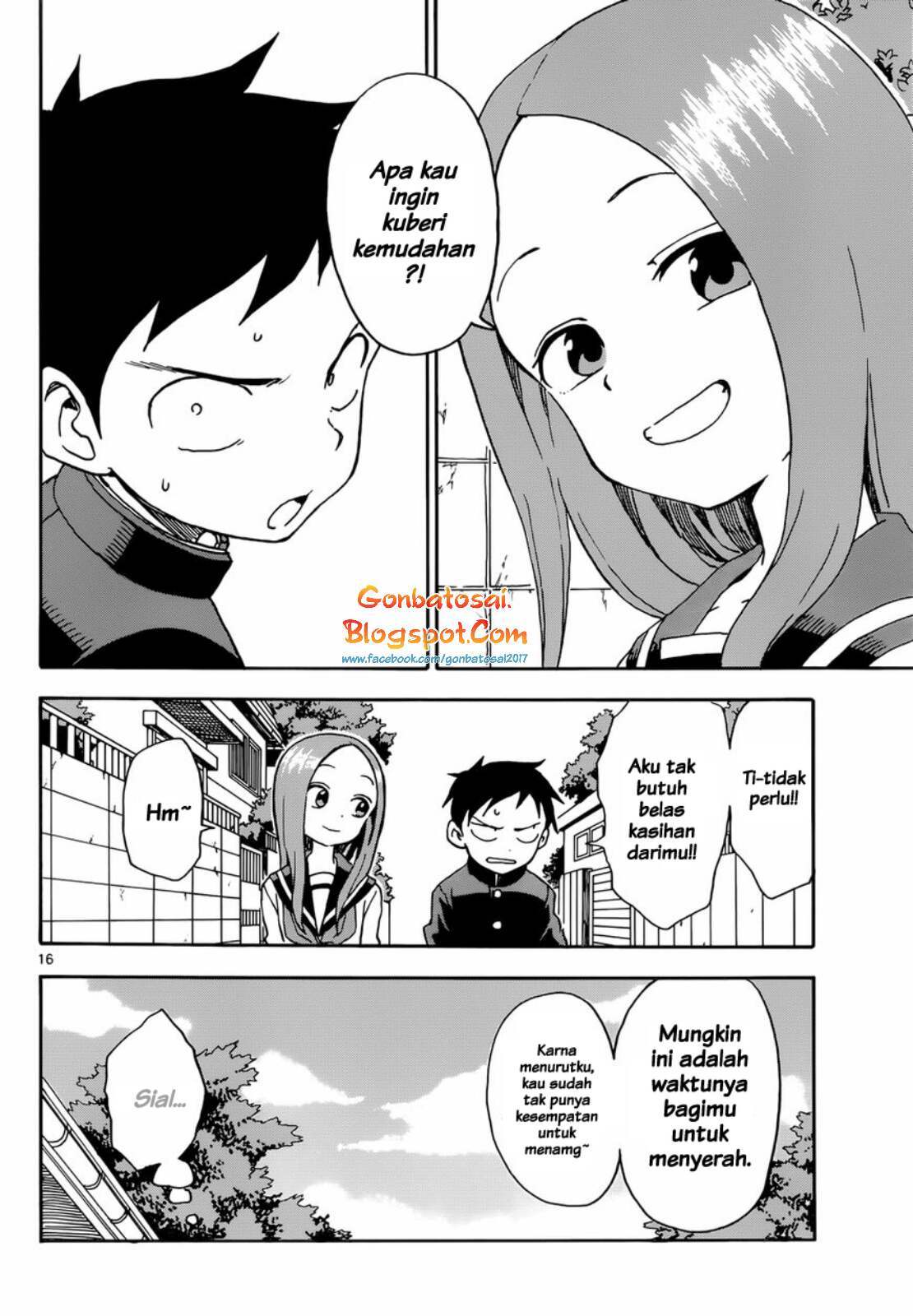 Karakai Jouzu no Takagi-san Chapter 49 Bahasa Indonesia