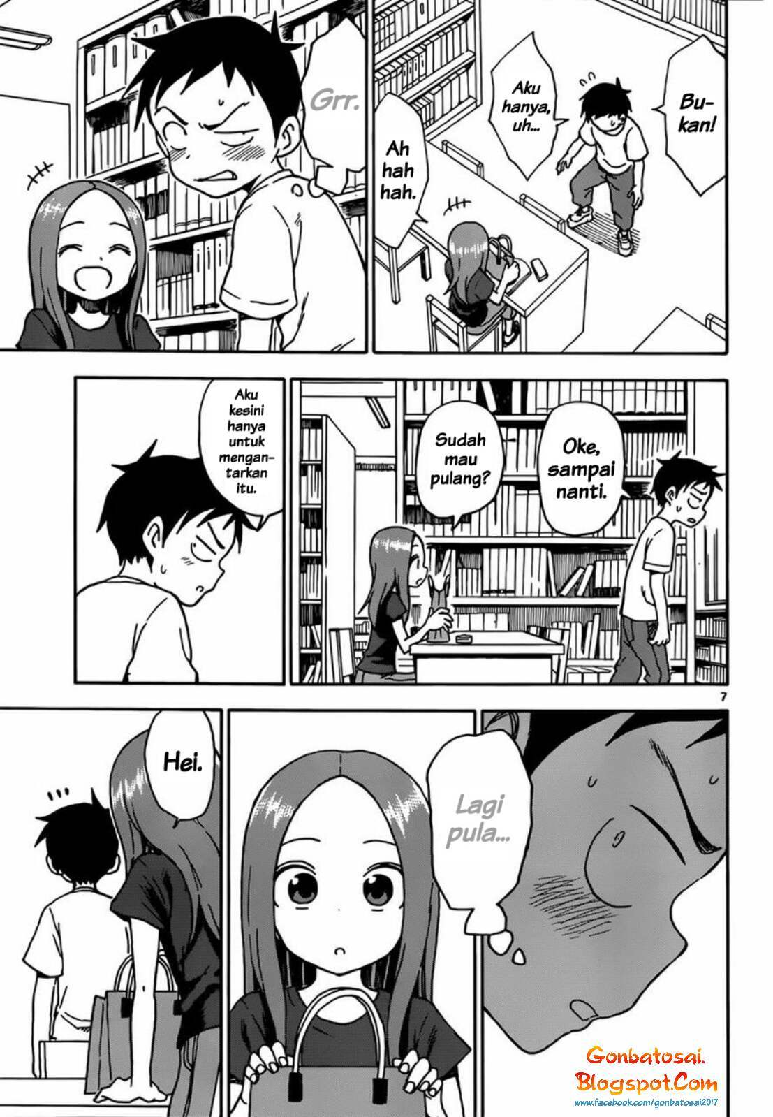 Karakai Jouzu no Takagi-san Chapter 60 Bahasa Indonesia