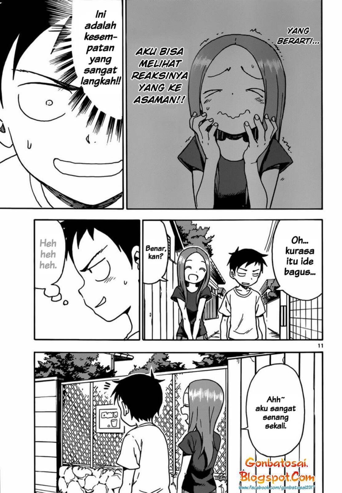Karakai Jouzu no Takagi-san Chapter 60 Bahasa Indonesia