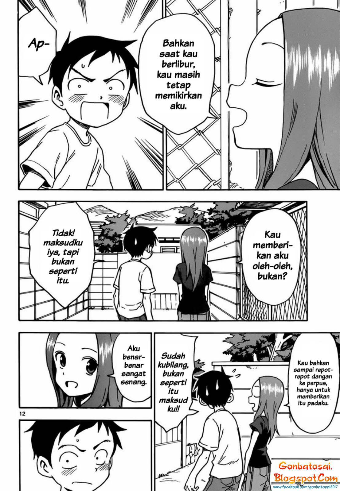 Karakai Jouzu no Takagi-san Chapter 60 Bahasa Indonesia