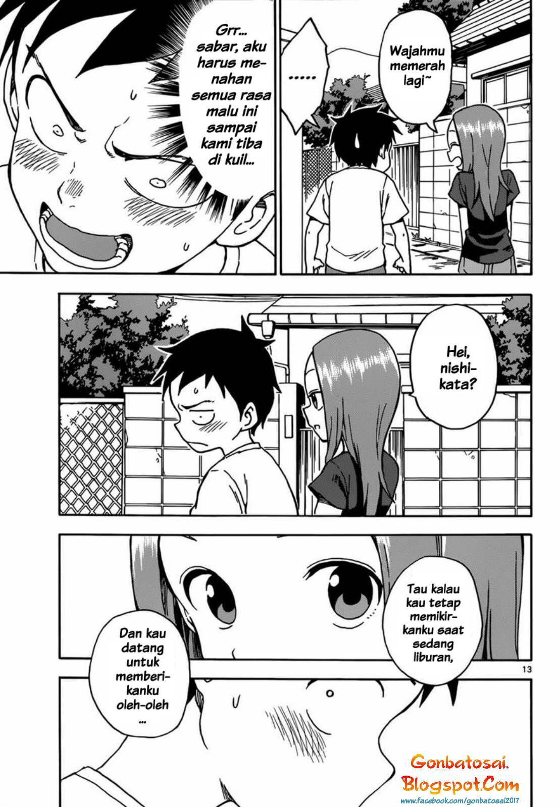 Karakai Jouzu no Takagi-san Chapter 60 Bahasa Indonesia