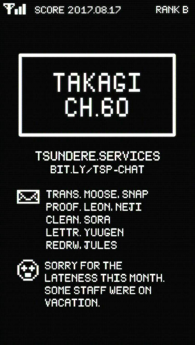 Karakai Jouzu no Takagi-san Chapter 60 Bahasa Indonesia