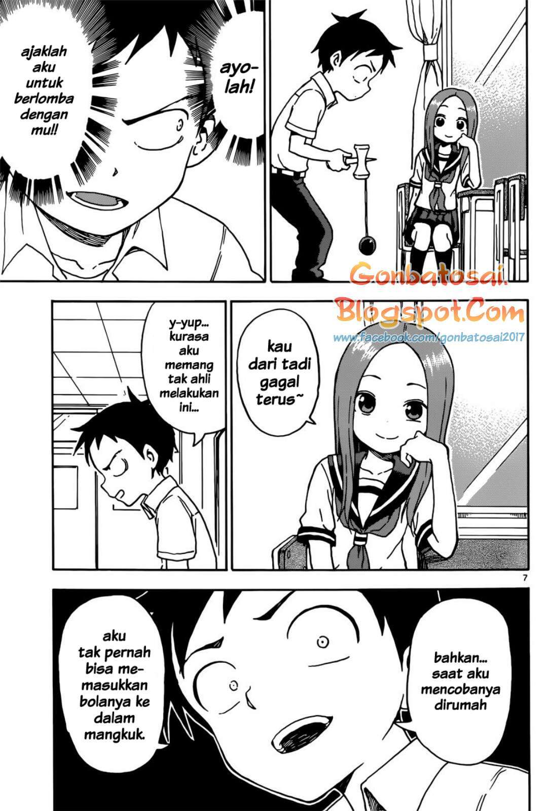 Karakai Jouzu no Takagi-san Chapter 65 Bahasa Indonesia