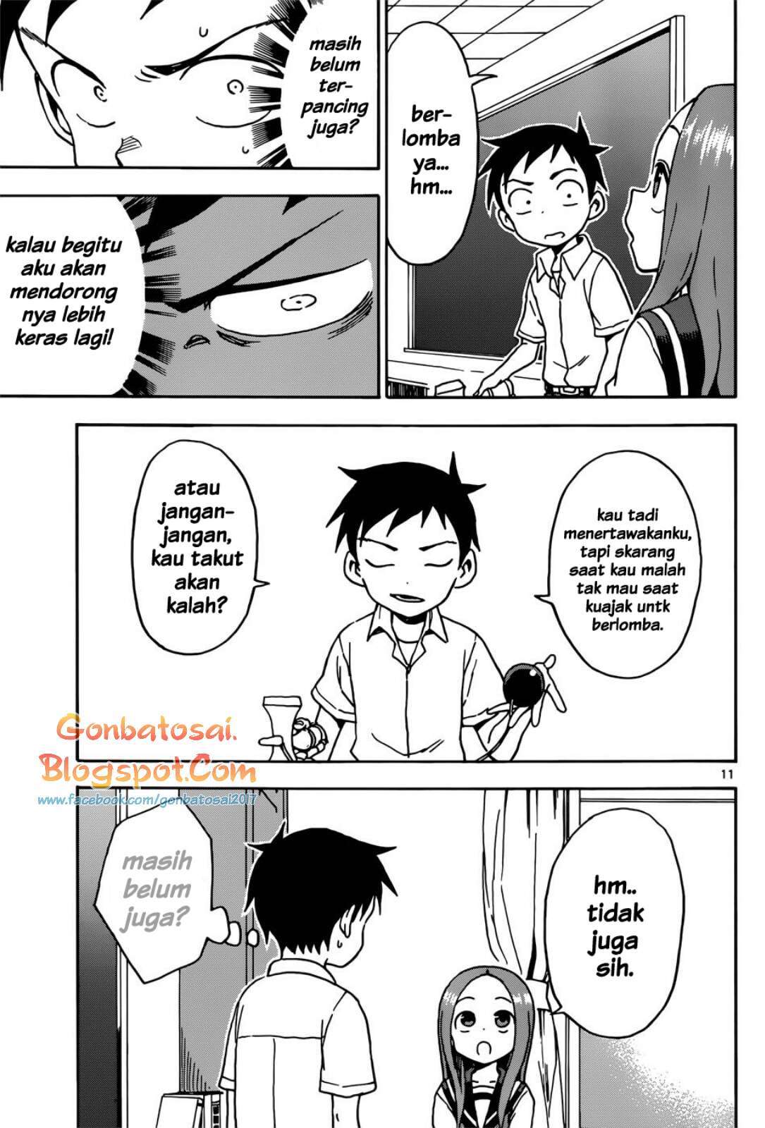 Karakai Jouzu no Takagi-san Chapter 65 Bahasa Indonesia