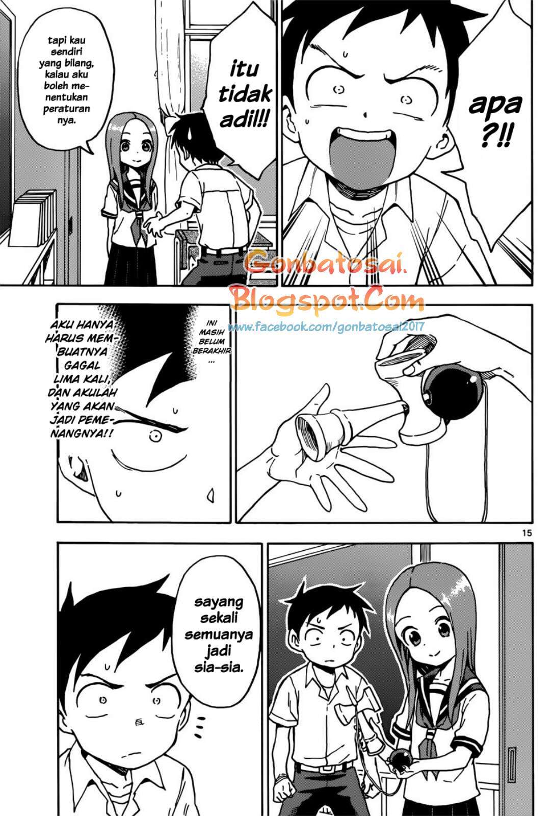Karakai Jouzu no Takagi-san Chapter 65 Bahasa Indonesia