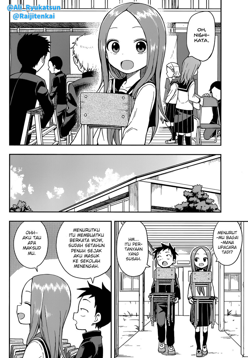 Karakai Jouzu no Takagi-san Chapter 142 Bahasa Indonesia
