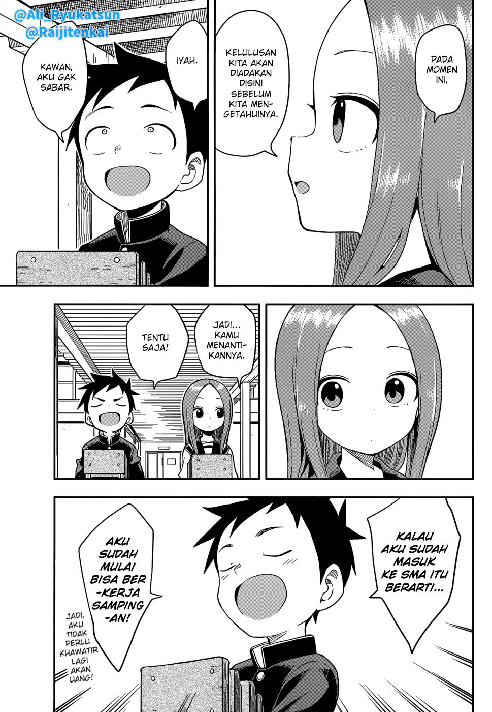 Karakai Jouzu no Takagi-san Chapter 142 Bahasa Indonesia
