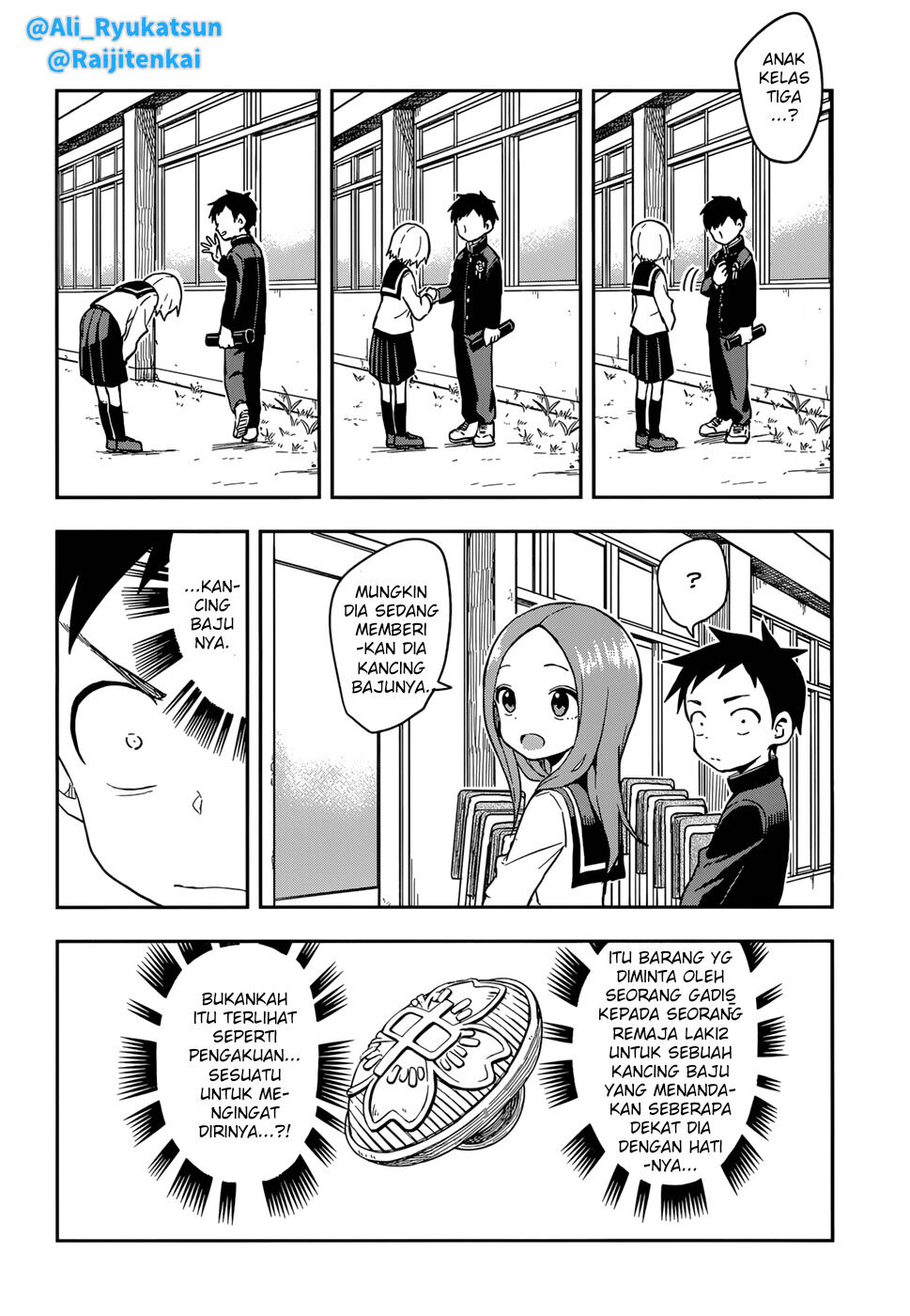 Karakai Jouzu no Takagi-san Chapter 142 Bahasa Indonesia