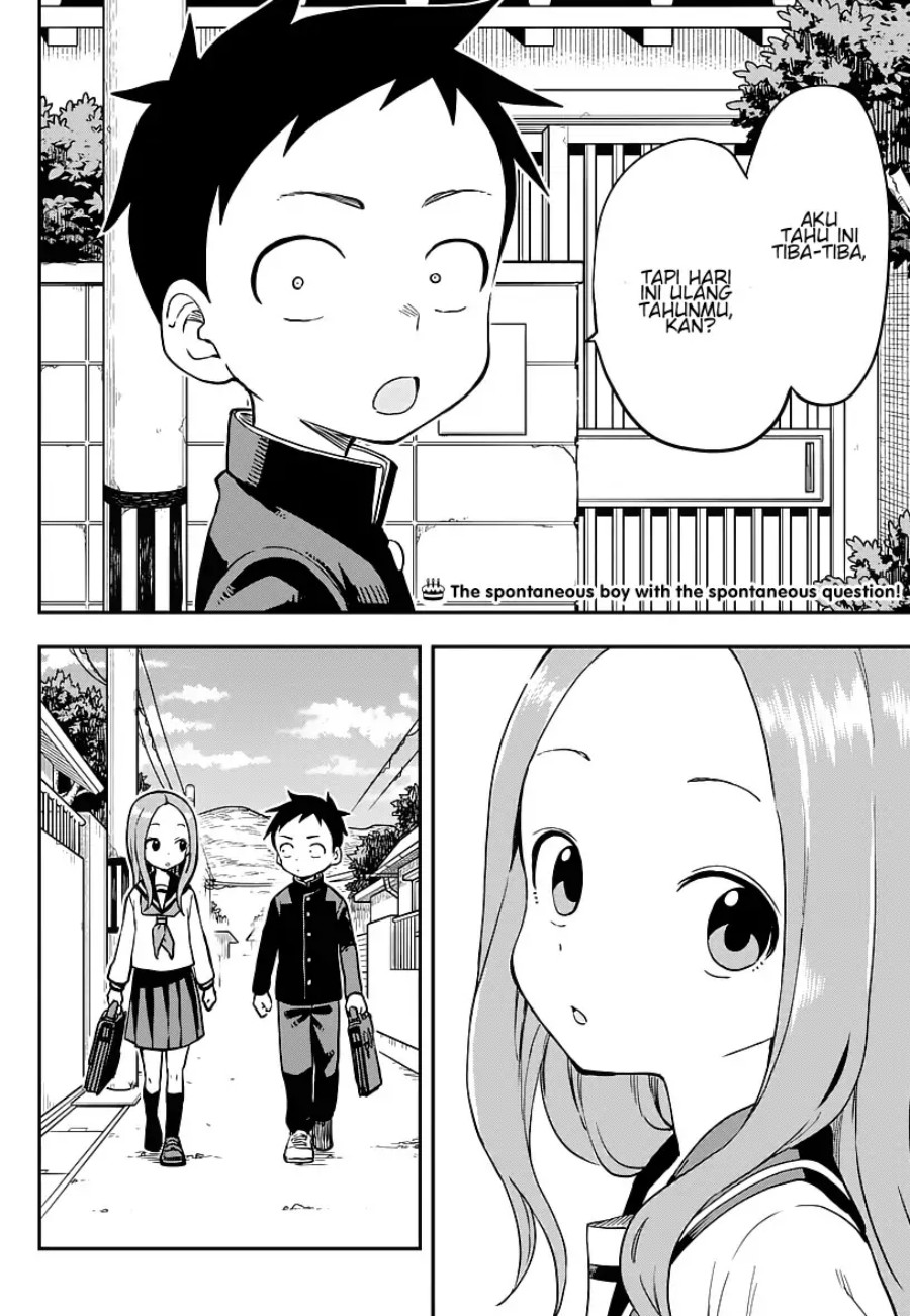 Karakai Jouzu no Takagi-san Chapter 168 Bahasa Indonesia