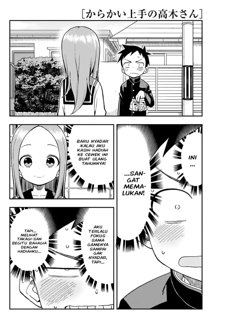Karakai Jouzu no Takagi-san Chapter 168 Bahasa Indonesia