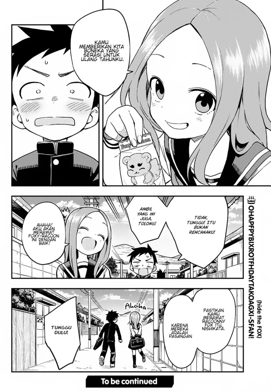 Karakai Jouzu no Takagi-san Chapter 168 Bahasa Indonesia
