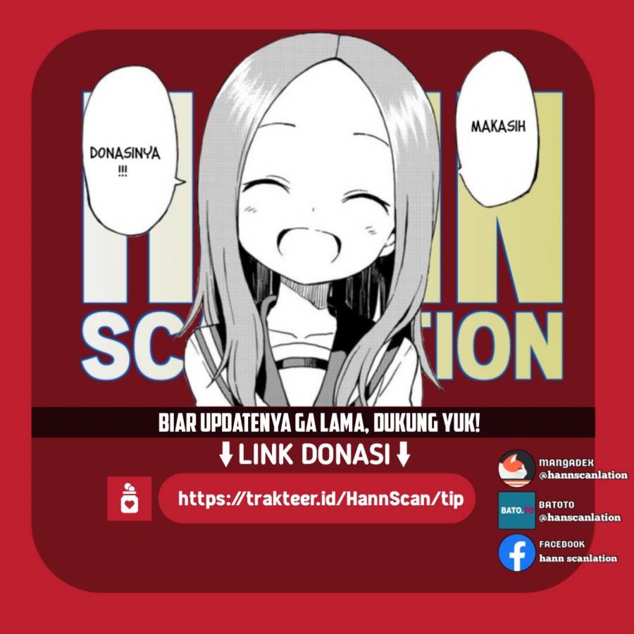 Karakai Jouzu no Takagi-san Chapter 168 Bahasa Indonesia