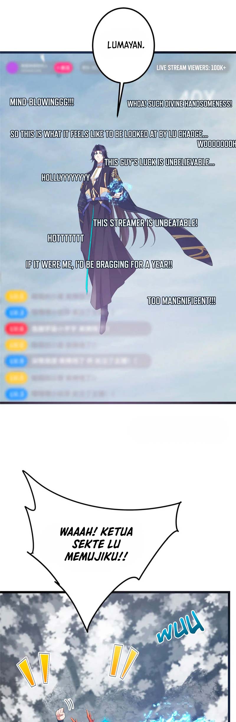 Keep A Low Profile, Sect Leader Chapter 416 Bahasa Indonesia