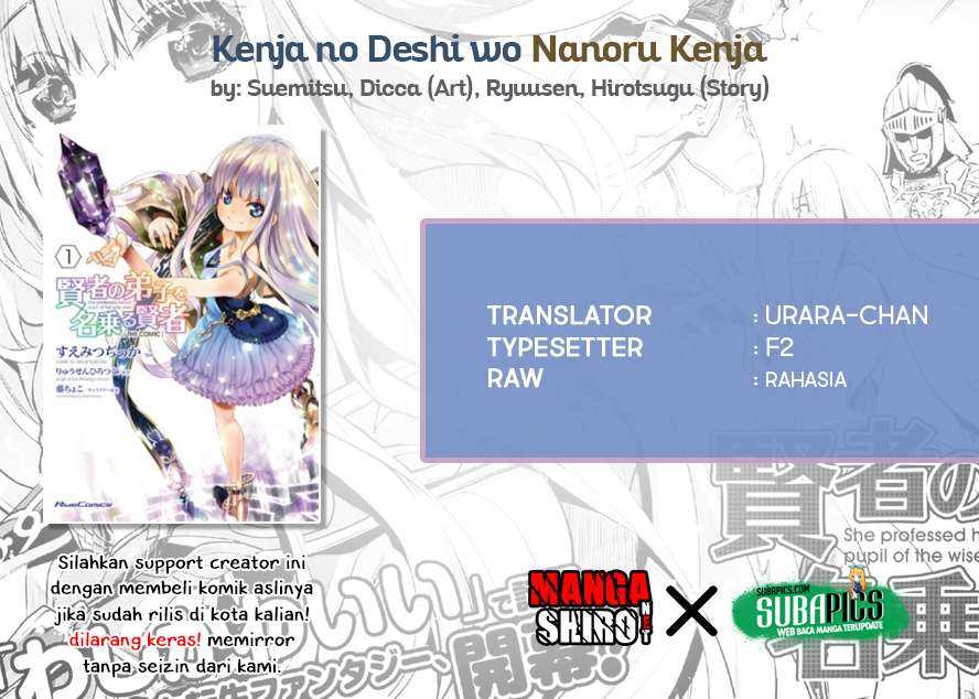 Kenja no Deshi wo Nanoru Kenja The Comic Chapter 17 Bahasa Indonesia