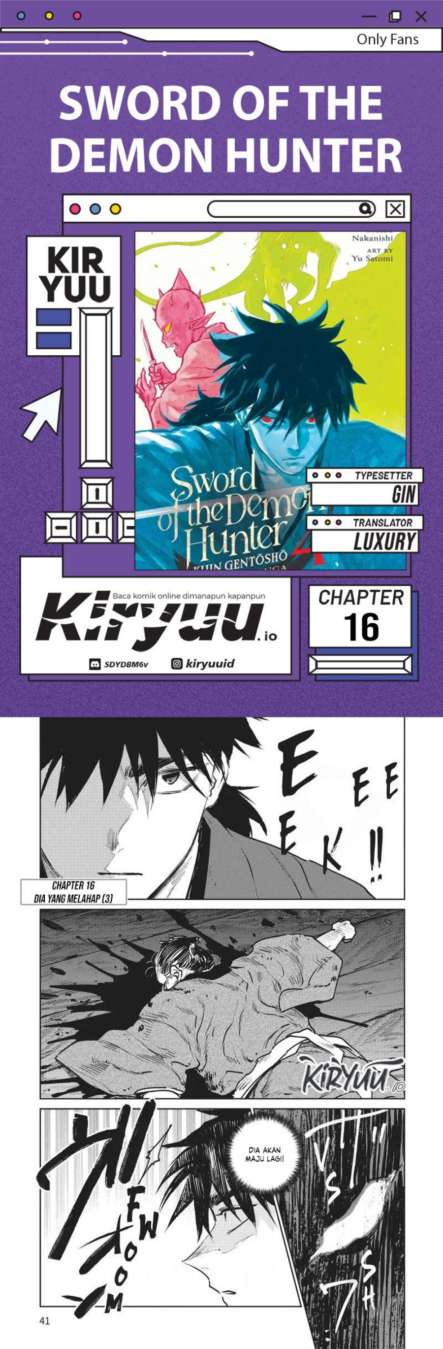 Kijin Gentoushou chapter 16