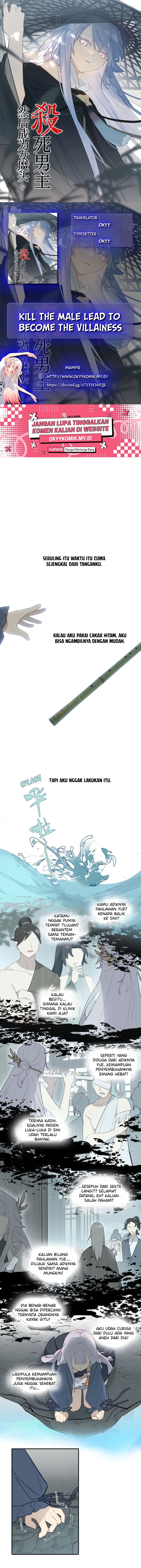 Kill the Male Lead to Become the Villainess Chapter 19 Bahasa Indonesia