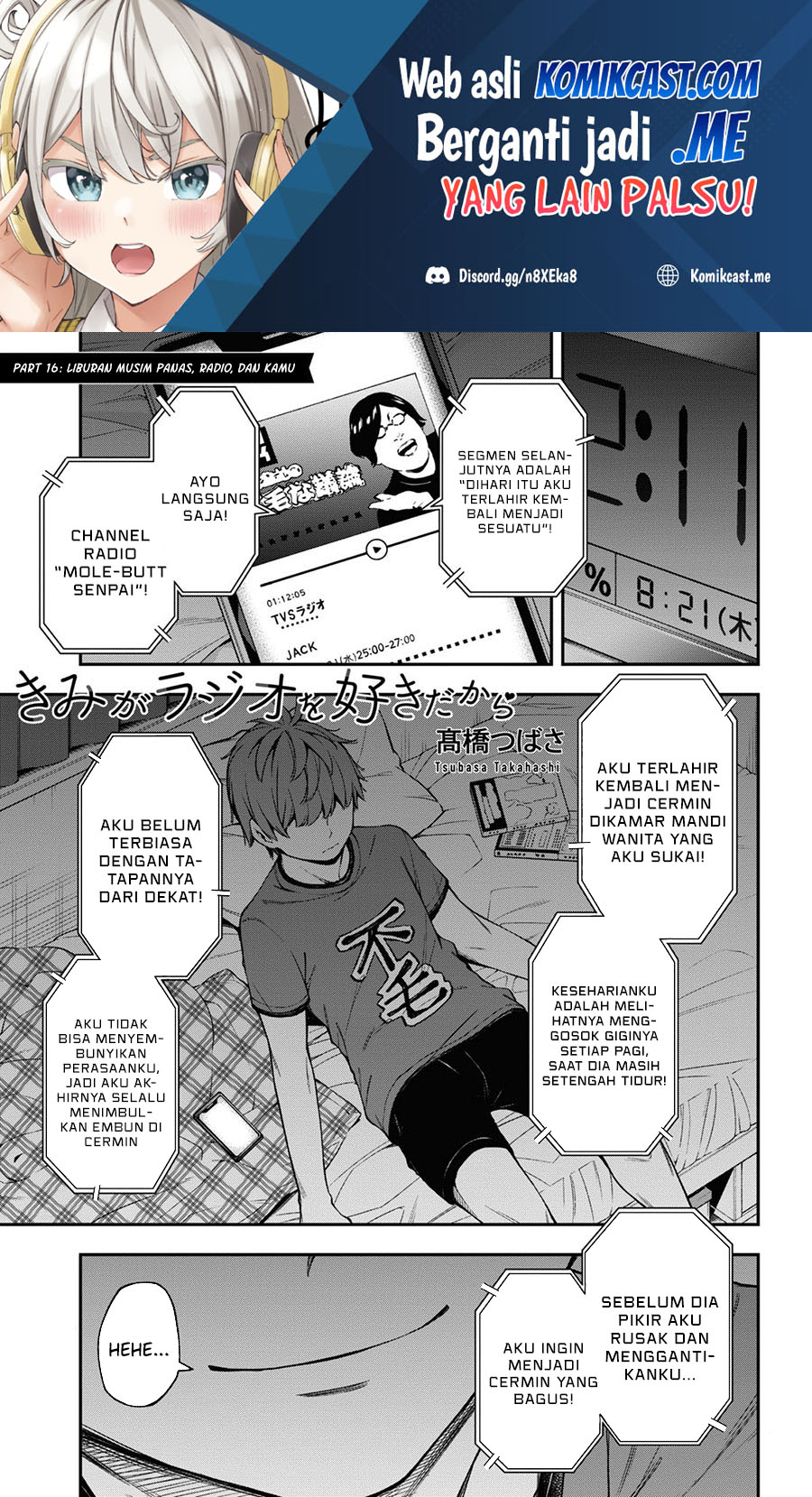 Kimi ga Radio wo Suki dakara Chapter 16 Bahasa Indonesia