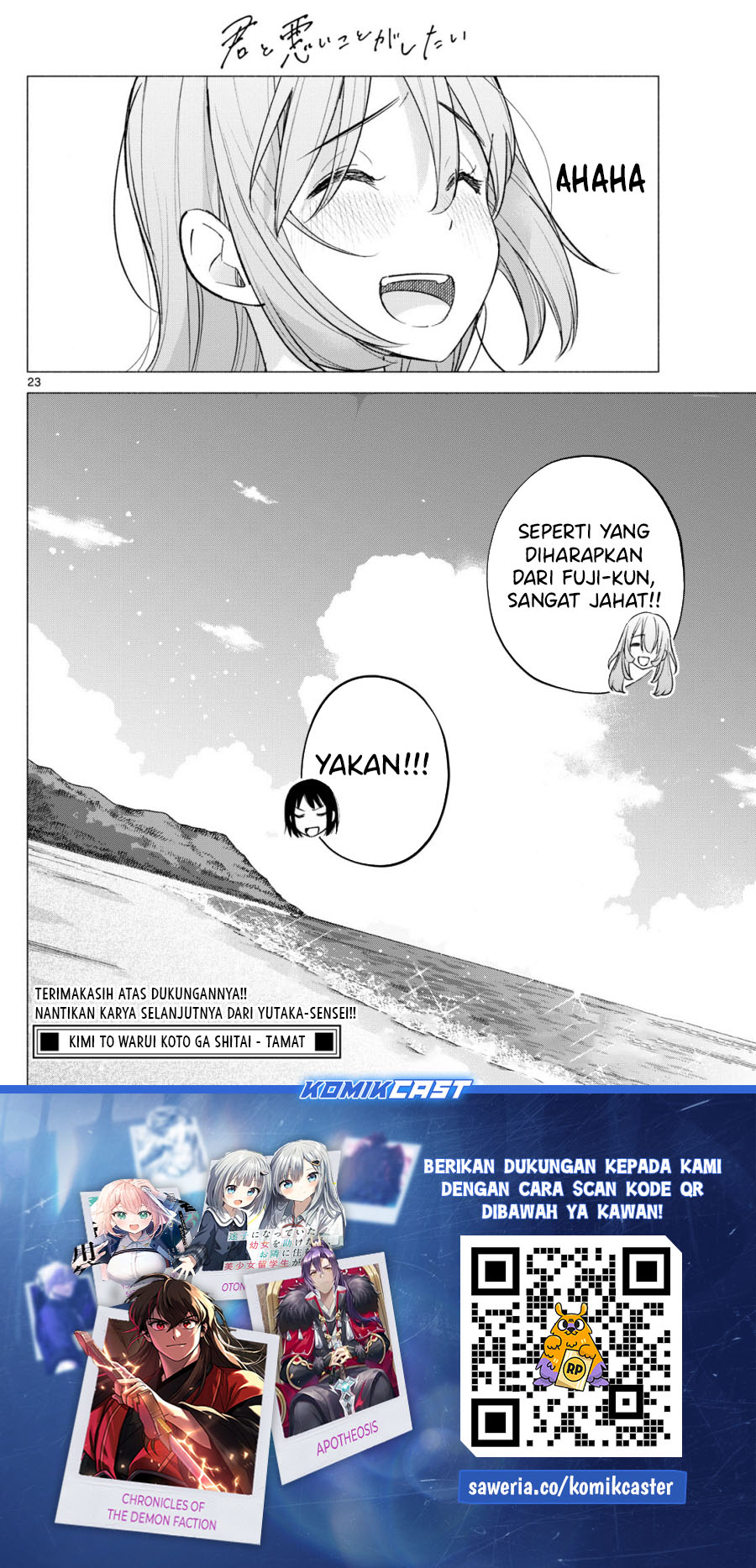 Kimi to Warui Koto ga Shitai Chapter 67 Bahasa Indonesia