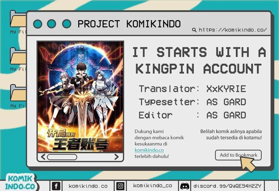 King Account At The Start (It Starts With a Kingpin Account) Chapter 12 Bahasa Indonesia
