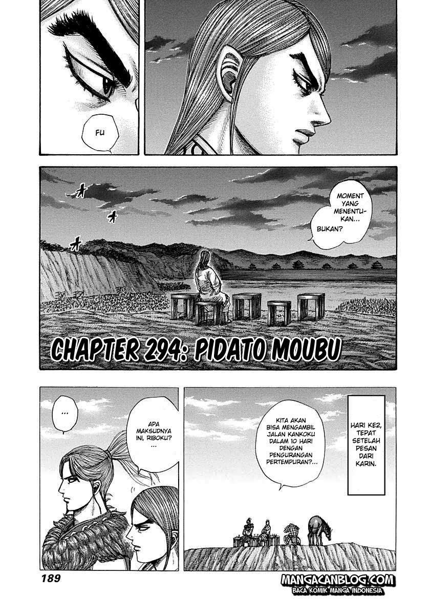 Kingdom Chapter 294 Bahasa Indonesia