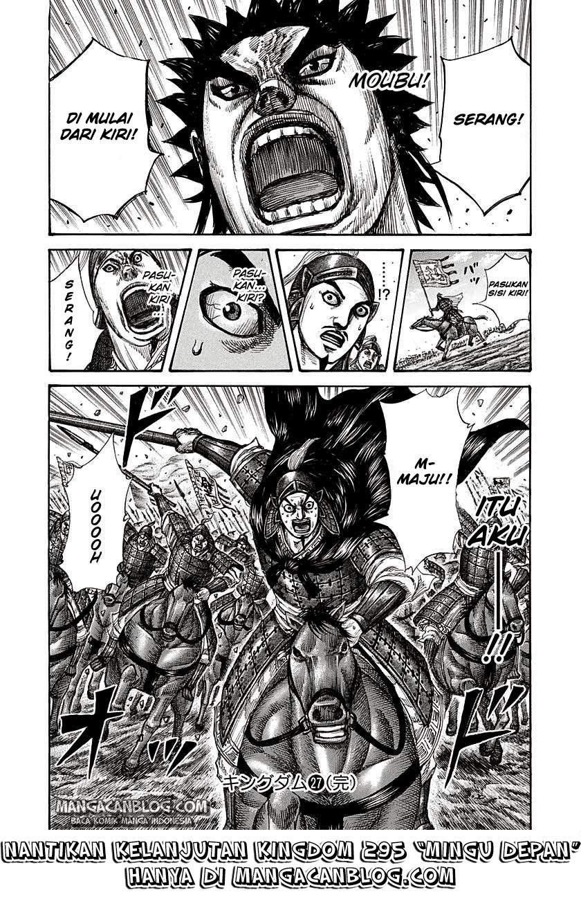 Kingdom Chapter 294 Bahasa Indonesia