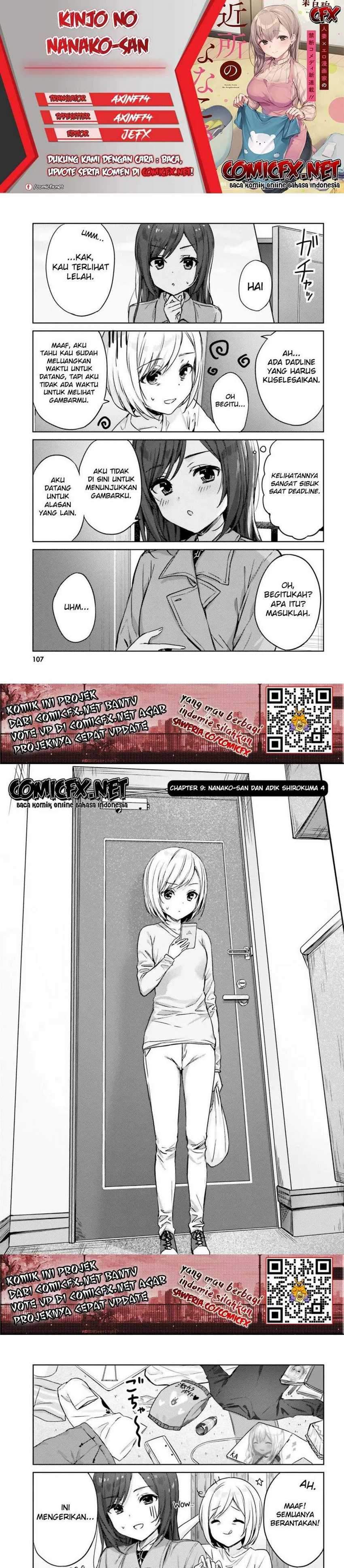 Kinjo no Nanako-san Chapter 09 Bahasa Indonesia