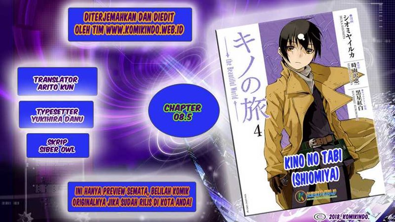 Kino no Tabi: The Beautiful World Chapter 08.5 Bahasa Indonesia