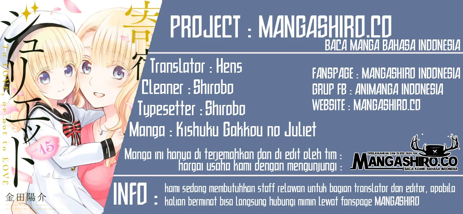 Dilarang COPAS - situs resmi www.mangacanblog.com - Komik kishuku gakkou no juliet 078 - chapter 78 79 Indonesia kishuku gakkou no juliet 078 - chapter 78 Terbaru 0|Baca Manga Komik Indonesia|Mangacan