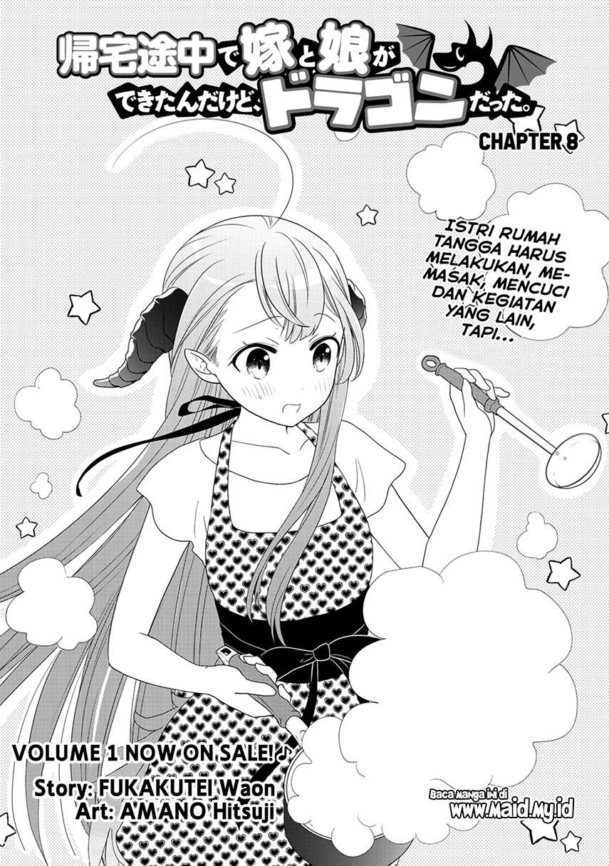 Kitaku Tochuu de Yome to Musume ga Dekita n dakedo, Dragon datta Chapter 08 Bahasa Indonesia