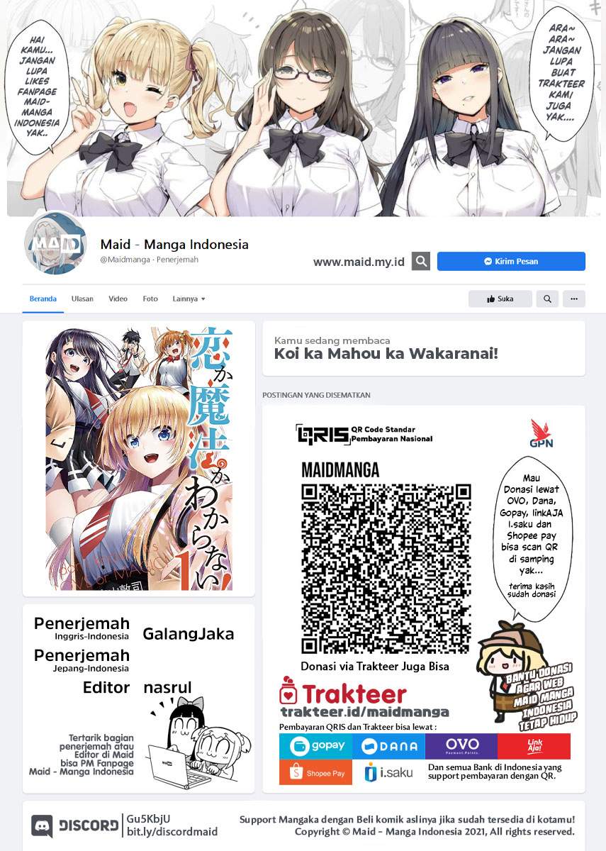 Koi ka Mahou ka Wakaranai! Chapter 16 Bahasa Indonesia