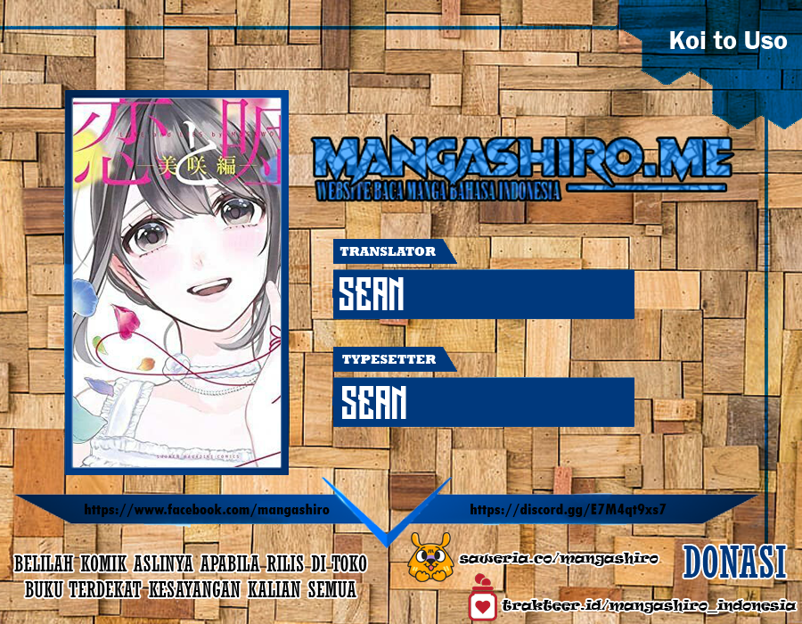 Koi to Uso Chapter 215 Bahasa Indonesia