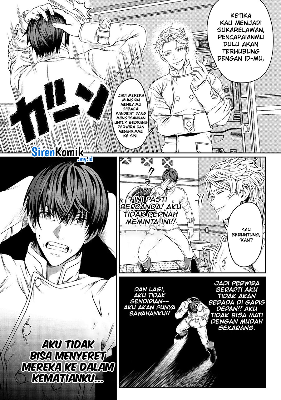 “Koko wa Makasete Sakini Ike!” wo shitai Shinitagari no Nozomanu Uchuu Gekokujou Chapter 01 Bahasa Indonesia