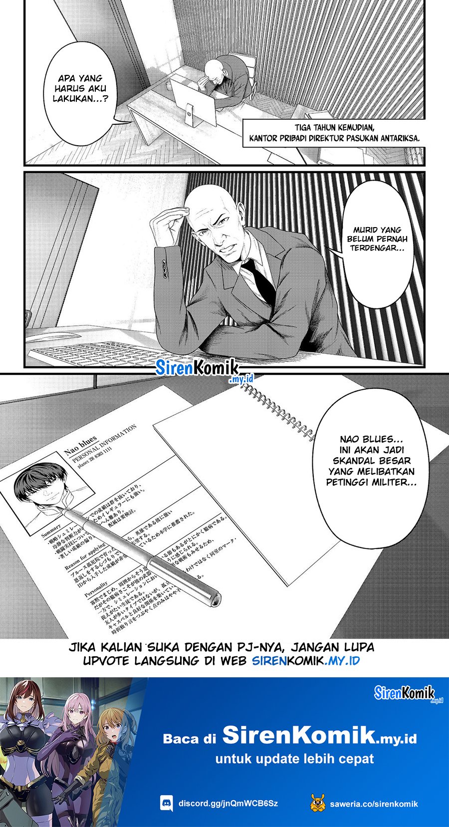 “Koko wa Makasete Sakini Ike!” wo shitai Shinitagari no Nozomanu Uchuu Gekokujou Chapter 01 Bahasa Indonesia