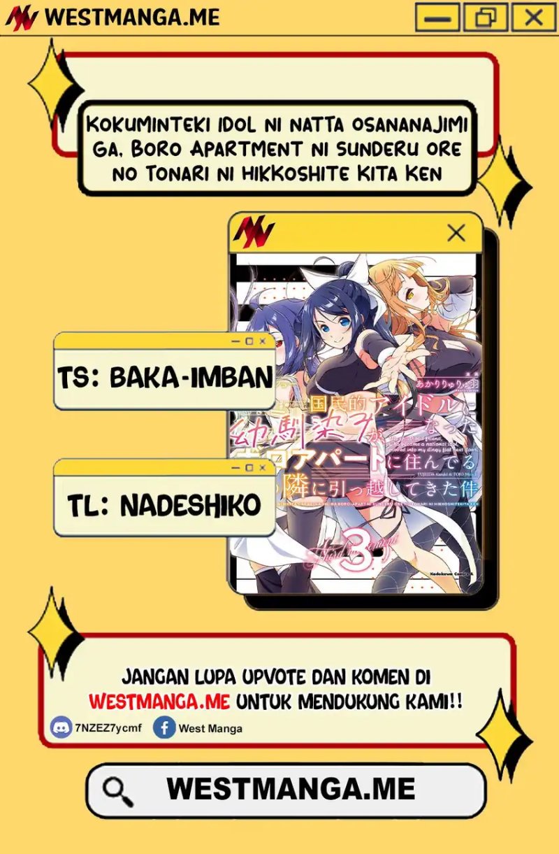 Kokuminteki Idol ni natta Osananajimi ga, Boro Apartment ni Sunderu Ore no Tonari ni Hikkoshite Kita Ken chapter 10