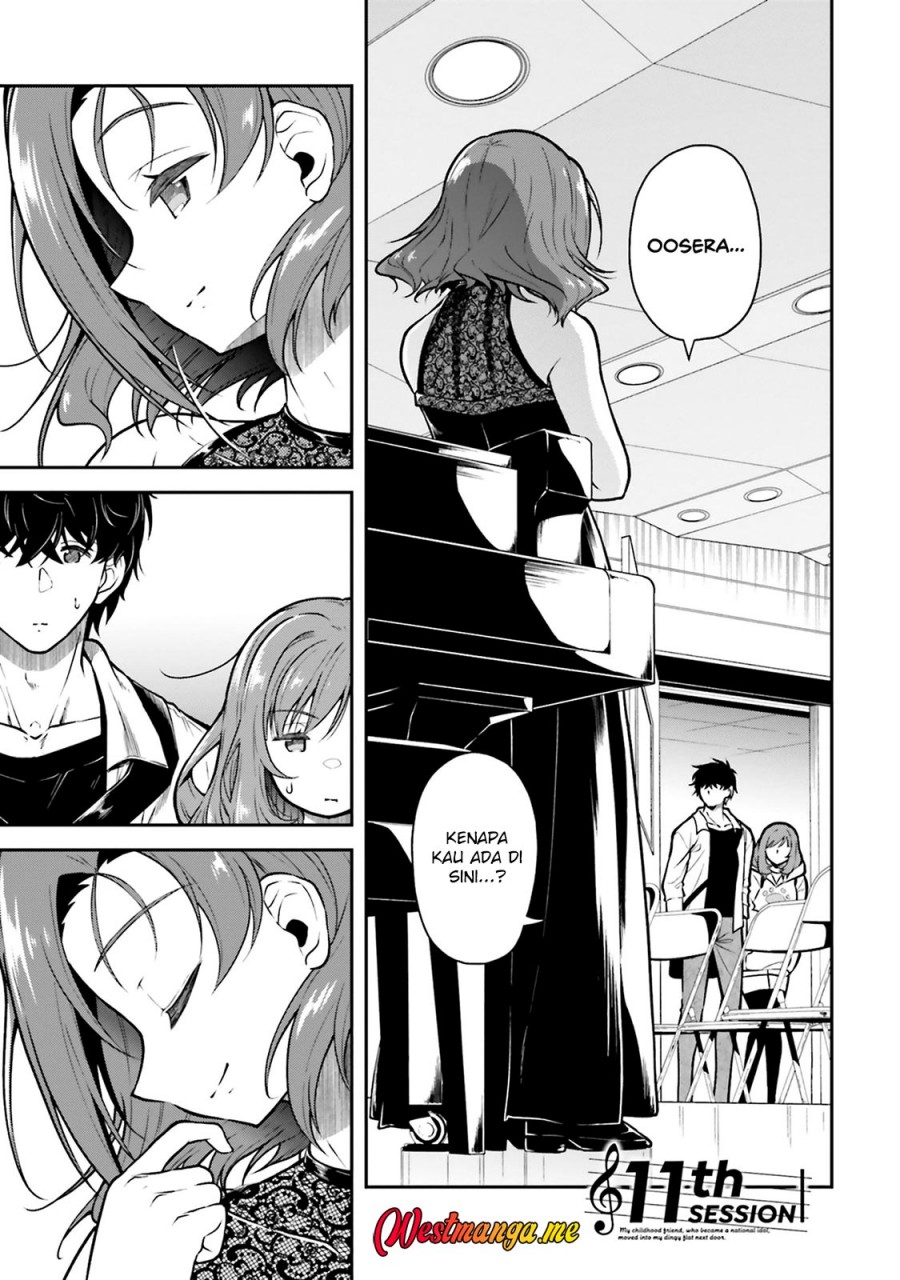 Kokuminteki Idol ni natta Osananajimi ga, Boro Apartment ni Sunderu Ore no Tonari ni Hikkoshite Kita Ken Chapter 11 Bahasa Indonesia