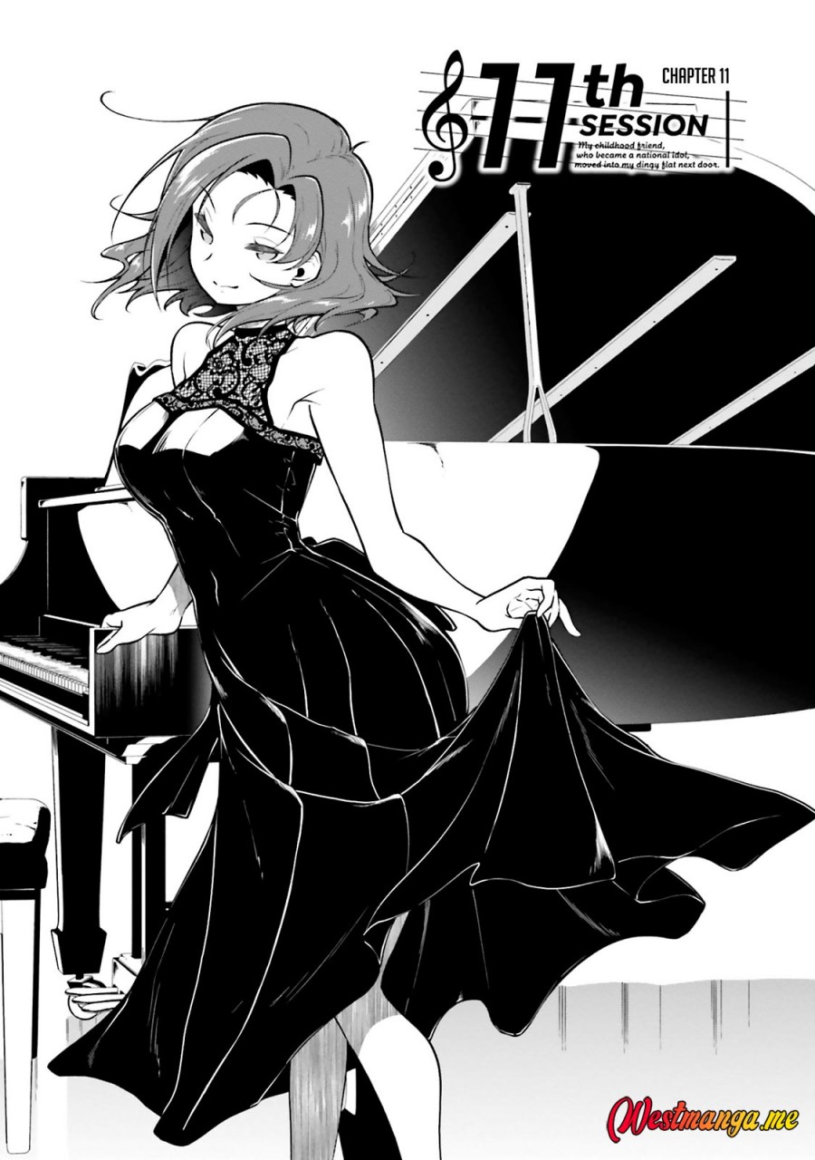 Kokuminteki Idol ni natta Osananajimi ga, Boro Apartment ni Sunderu Ore no Tonari ni Hikkoshite Kita Ken Chapter 11 Bahasa Indonesia