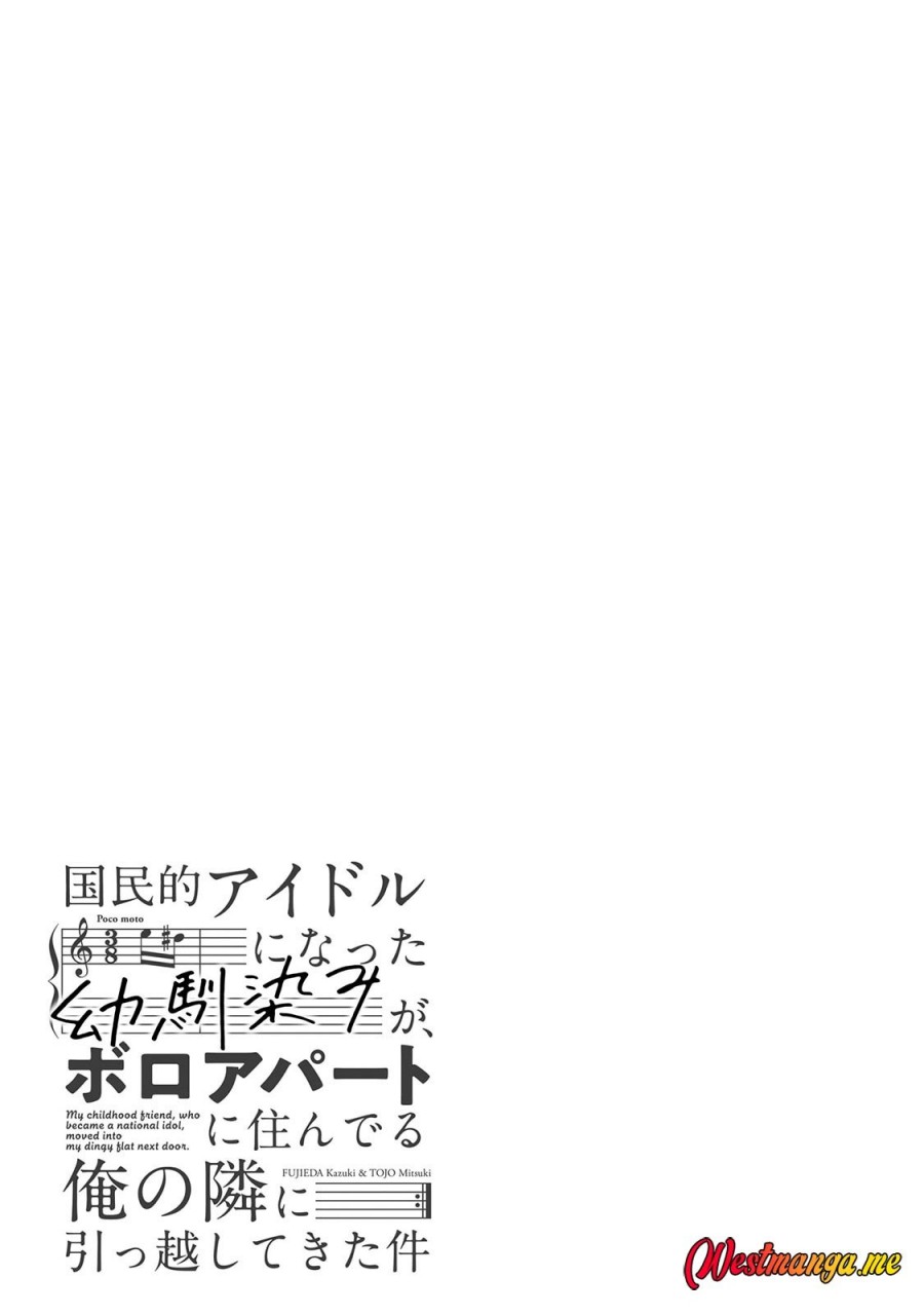 Kokuminteki Idol ni natta Osananajimi ga, Boro Apartment ni Sunderu Ore no Tonari ni Hikkoshite Kita Ken Chapter 11 Bahasa Indonesia