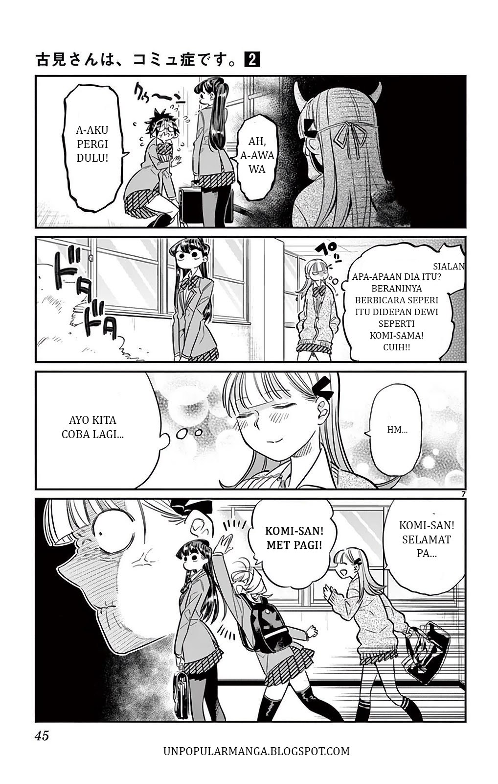 Komi san wa Komyushou Desu Chapter 23 Bahasa Indonesia
