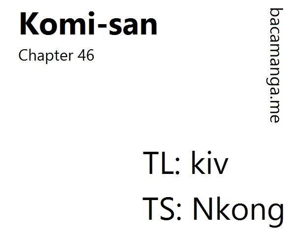 Komi san wa Komyushou Desu chapter 49